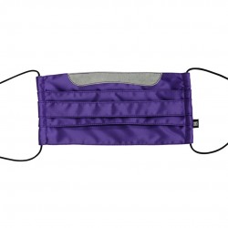 乾爽立體口罩/加寬尺寸 - 斜紋紫